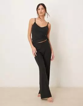 Пижамные штаны Abercrombie & Fitch Black Pointelle (часть комплекта)