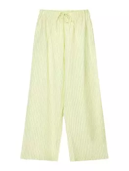 Пижамные штаны Bershka, светло-зеленый