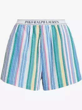 Пижамные штаны-боксеры летние из мягкой ткани из сирсакера Polo Ralph Lauren, мультиколор