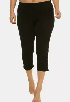 Пижамные штаны CAPRI KLASSISCHE 7/8 IN UNI SLIM FIT Ulla Popken, черный
