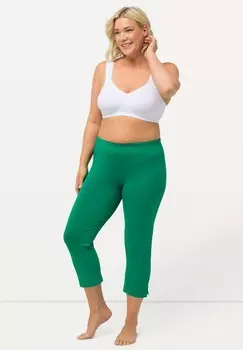 Пижамные штаны GROSSE GRSSEN CAPRI KLASSISCHE 7/8 IN UNI ENGANLIEGENDE Ulla Popken, цвет Evergreen