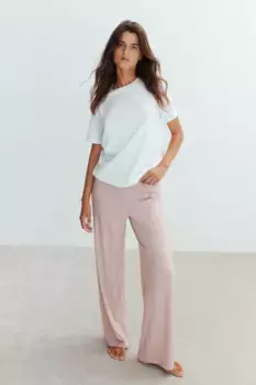 Пижамные штаны H&M, розовый