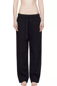 Пижамные штаны из черного поплина Tekla