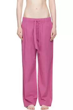 Пижамные штаны из фиолетового поплина Tekla