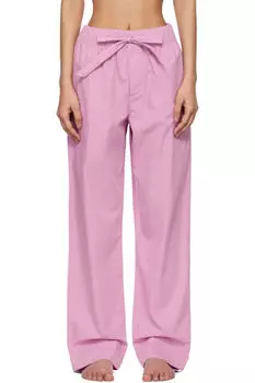 Пижамные штаны из фиолетового поплина Tekla