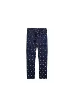 Пижамные штаны из хлопка "штаны-сон-низ" с завязками Polo Ralph Lauren, мультиколор