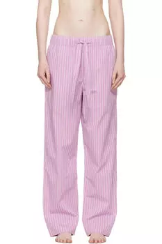 Пижамные штаны из розового поплина Tekla