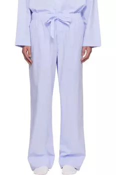 Пижамные штаны из синего поплина Tekla