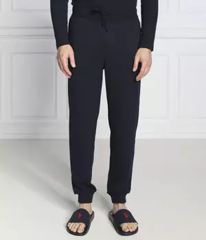 Пижамные штаны из вафельной ткани Regular fit Boss, синий