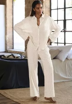 Пижамные штаны LASCANA, белый