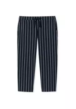 Пижамные штаны Mix & Relax 3/4 SCHIESSER, цвет Dunkelblau Gestreift