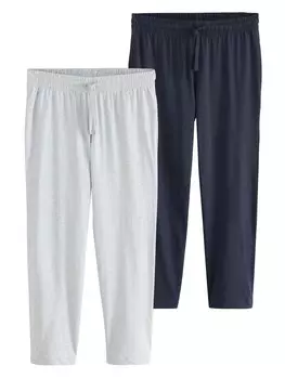 Пижамные штаны Next, цвет Navy/mottled grey