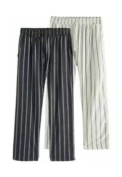 Пижамные штаны REGULAR FIT - 2 PACK Next, черный