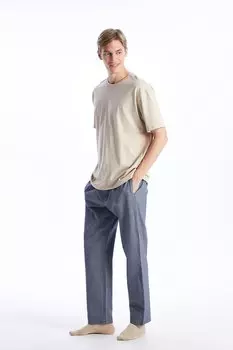 Пижамные штаны с галстуком Lc Waikiki, бежевый