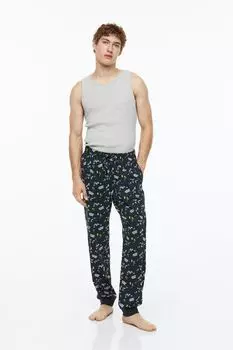 Пижамные штаны с рисунком H&amp;M, синий / смотри мелодии