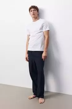 Пижамные штаны стандартного кроя H&M, черный