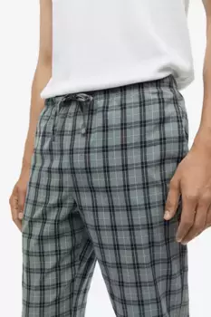 Пижамные штаны стандартного кроя H&M, зеленый