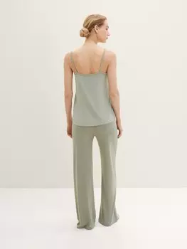 Пижамные штаны TOM TAILOR, цвет Mottled Green