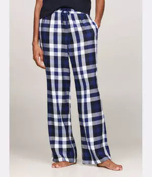 Пижамные штаны женские Tommy Hilfiger в клетку, синий