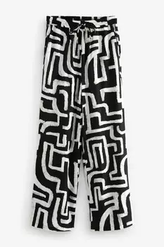 Пижамные трусы из смесового льна Next, мультиколор