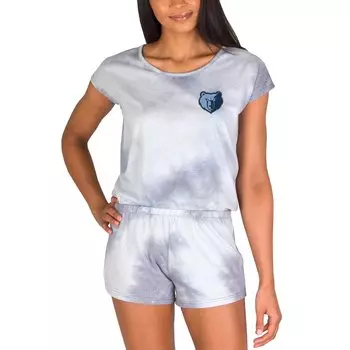 Пижамный комбинезон Concepts Sport Memphis Grizzlies, серый