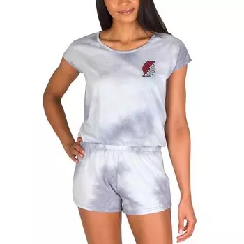 Пижамный комбинезон Concepts Sport Portland Trail Blazers, серый