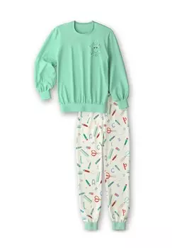 Пижамный комплект ABC BNDCHEN SET Calida, бирюзовый