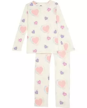 Пижамный комплект Appaman Lounge Set, цвет Happy Hearts