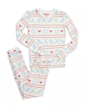 Пижамный комплект Apres All Day унисекс - Little Kid, Big Kid PJ Salvage, слоновая кость/кремовый