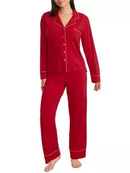 Пижамный комплект Bare Women's The Cooling Piped, цвет goji berry