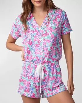 Пижамный комплект Beach Bouquet из коллаборации с Ramy Brook PJ Salvage, цвет Ivory