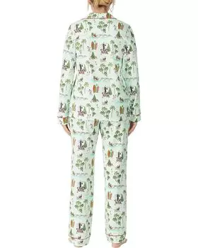 Пижамный комплект Bedhead PJs Organic Cotton Long Sleeve Classic PJ Set, цвет Warm Wishes