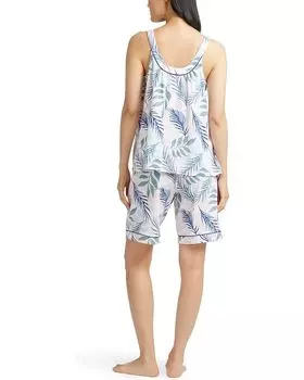 Пижамный комплект Bedhead PJs V-Neck Bermuda Pajama Set, цвет Breezy Palm
