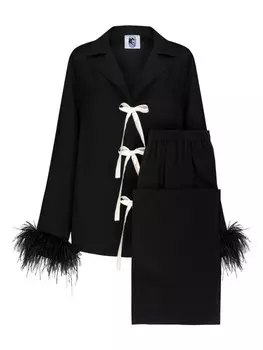 Пижамный комплект Bow Sleeper, черный