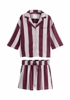 Пижамный комплект BUTTON THROUGH SHORT SET - Pyjamas Next, цвет Berry Stripe
