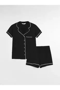 Пижамный комплект - черный - однотонный LC Waikiki, черный