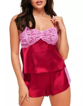 Пижамный комплект Chrisy Women's, состоящий из топа и шорт Adore Me, цвет jester red