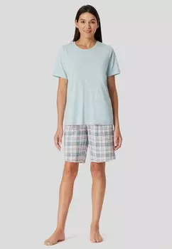 Пижамный комплект COMFORT ESSENTIALS SET Schiesser, светло-голубой