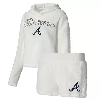 Пижамный комплект Concepts Sport Atlanta Braves, кремовый