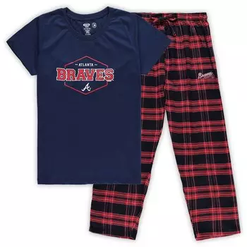 Пижамный комплект Concepts Sport Atlanta Braves, нави