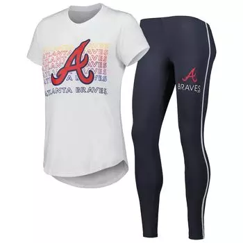 Пижамный комплект Concepts Sport Atlanta Braves, угольный