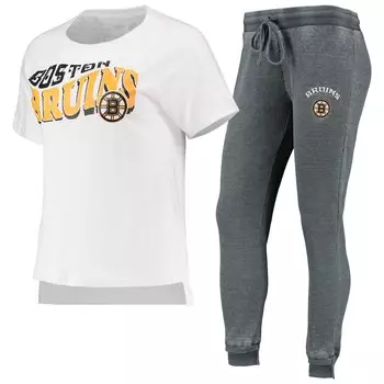 Пижамный комплект Concepts Sport Boston Bruins, угольный