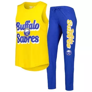 Пижамный комплект Concepts Sport Buffalo Sabres, золотой
