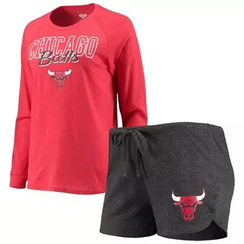 Пижамный комплект Concepts Sport Chicago Bulls, черный