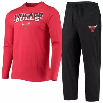 Пижамный комплект Concepts Sport Chicago Bulls, черный