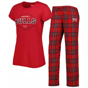 Пижамный комплект Concepts Sport Chicago Bulls, красный