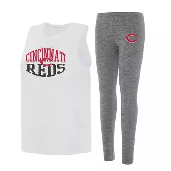 Пижамный комплект Concepts Sport Cincinnati Reds, угольный