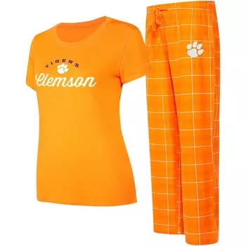 Пижамный комплект Concepts Sport Clemson Tigers, оранжевый