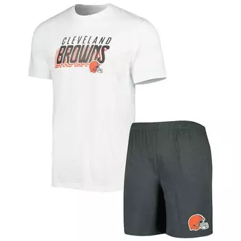Пижамный комплект Concepts Sport Cleveland Browns, угольный