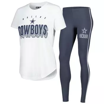 Пижамный комплект Concepts Sport Dallas Cowboys, белый